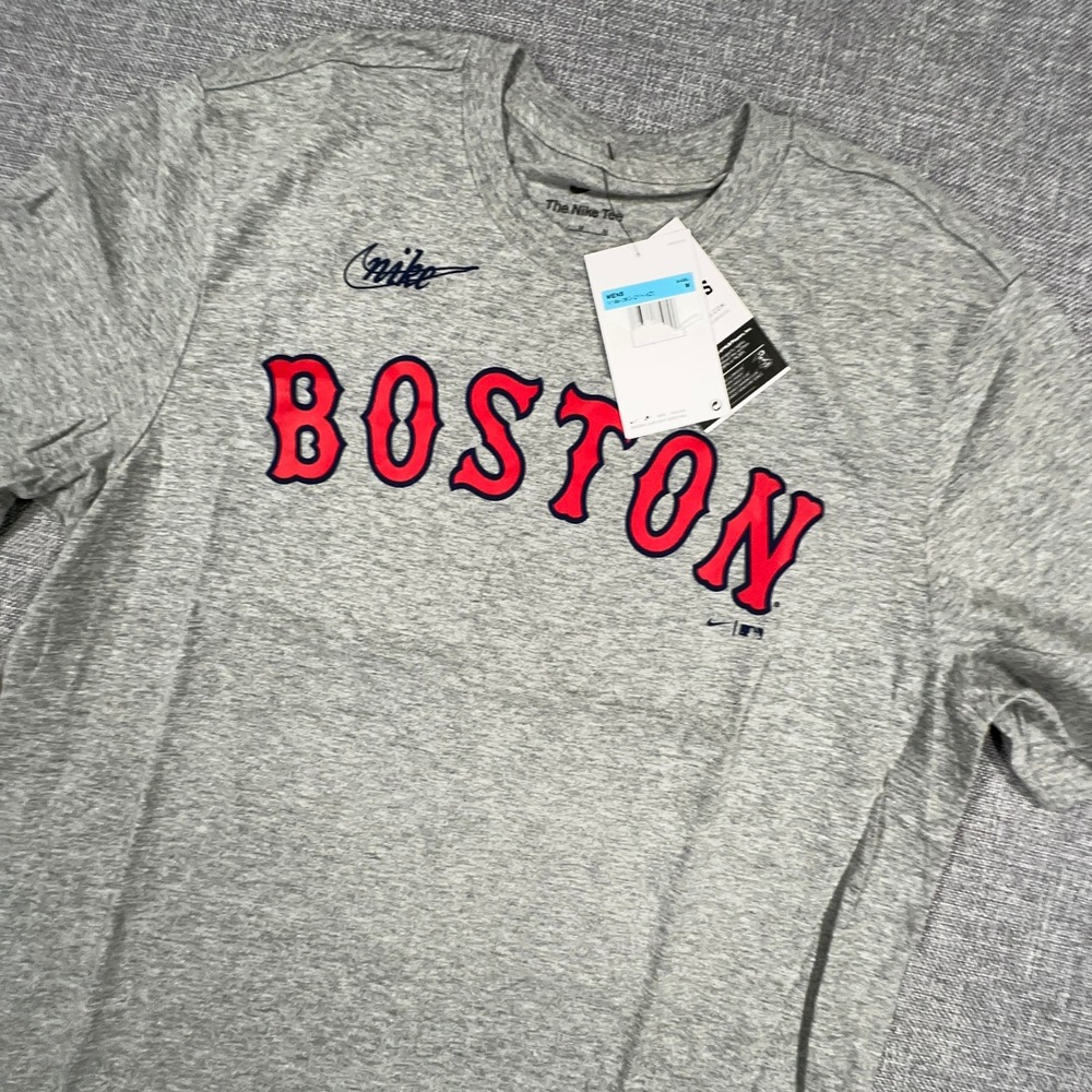 Nike Boston Red Sox David Ortiz #34 T-Shirt Mens Size Medium Gray MLB Tee NEW